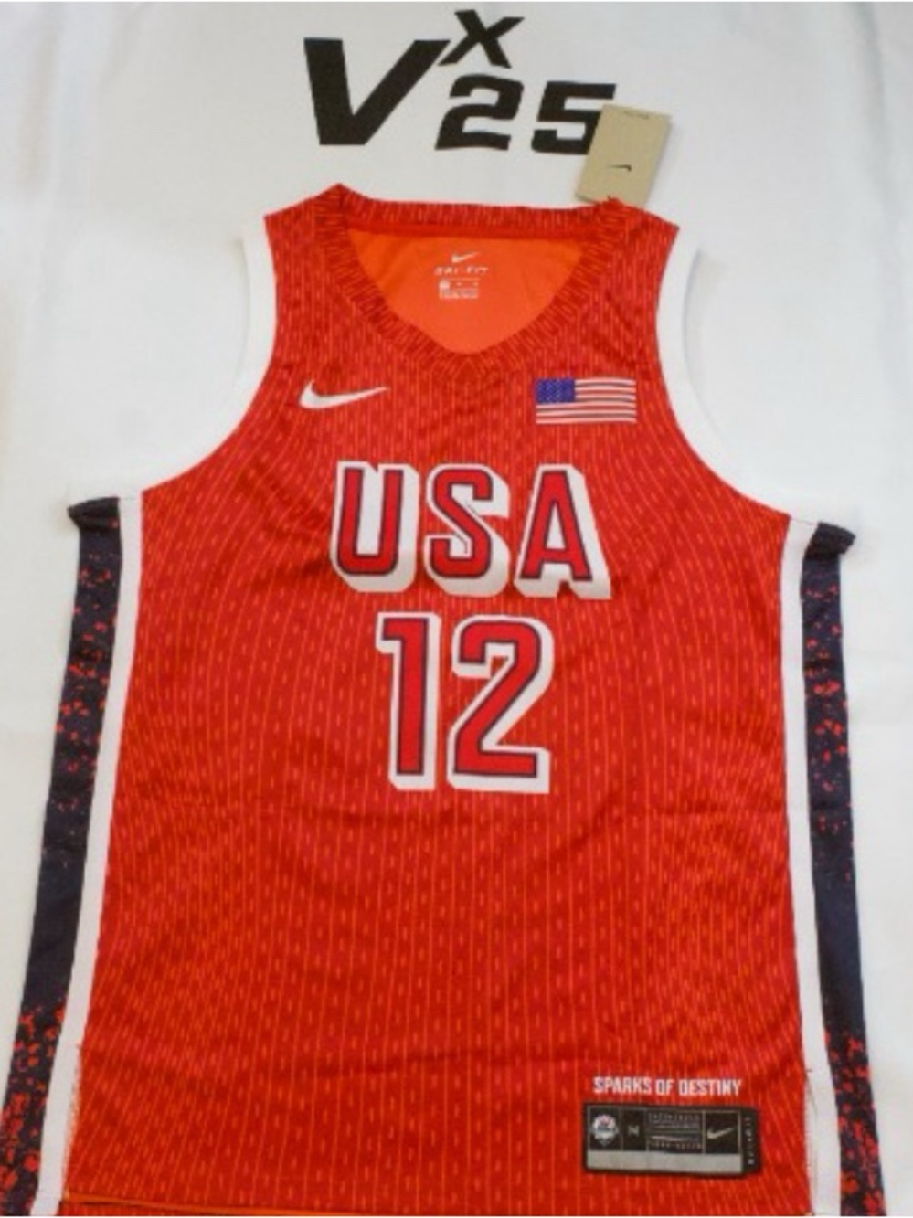 NEW Men's Caitlin Clark #12 USA Jersey Size Medium
